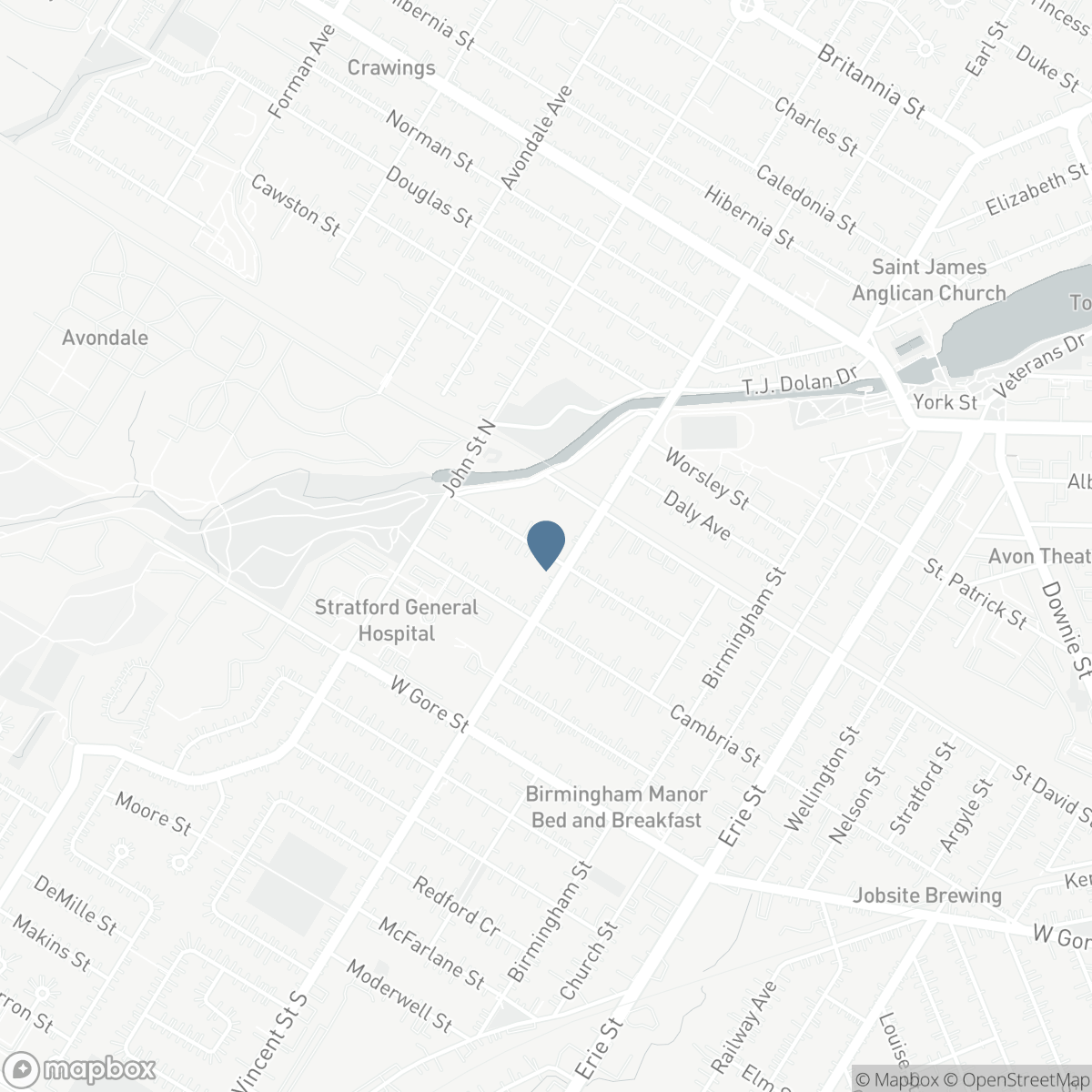 105 CENTRE STREET, Stratford, Ontario N5A 1E5